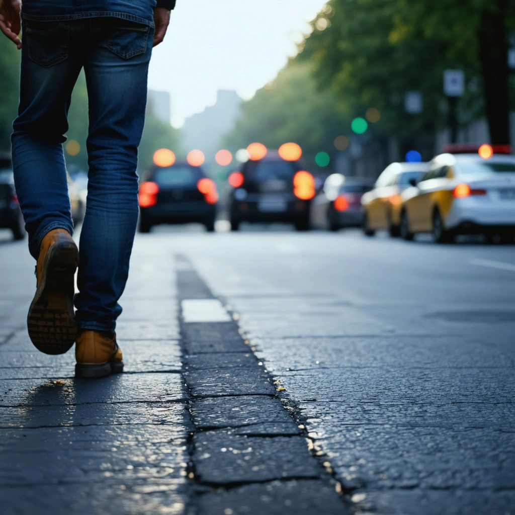 Graphic illustrating a pedestrian accident settlement