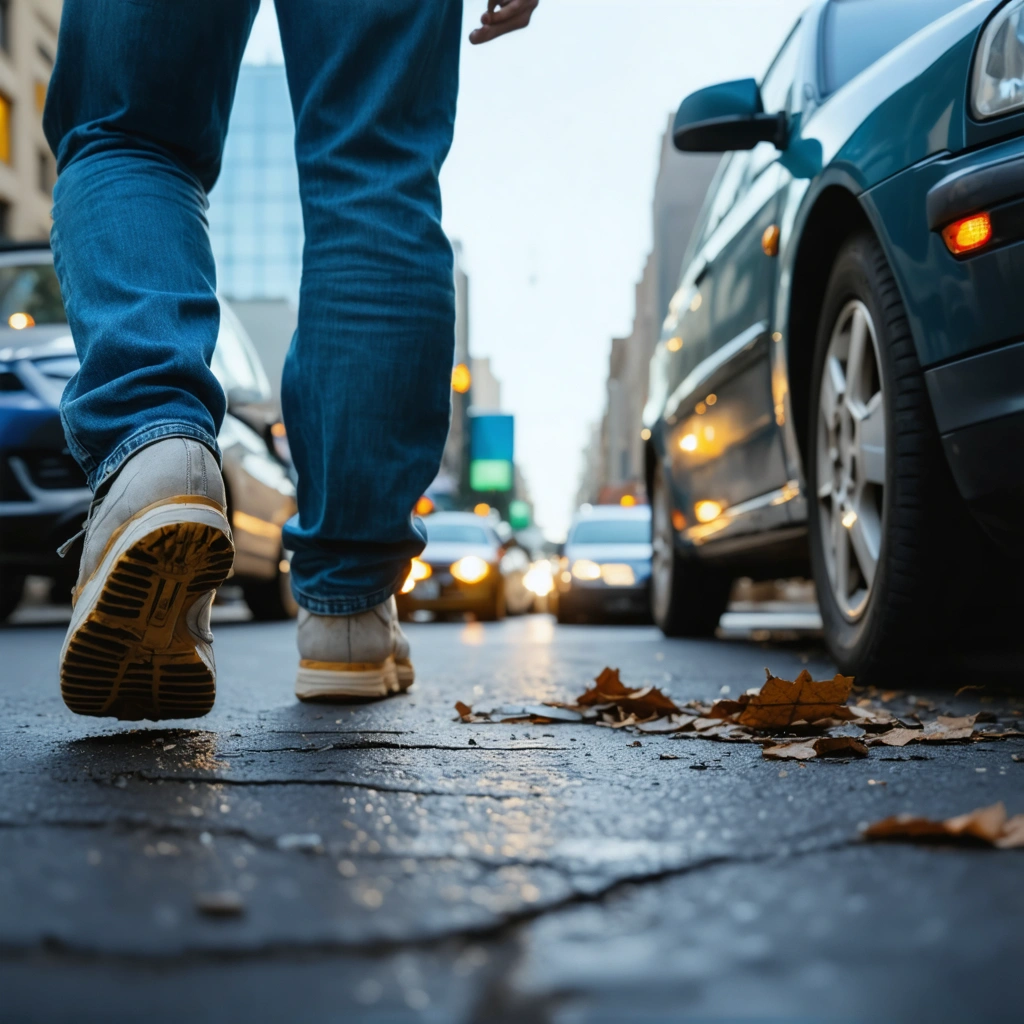 Graphic showing the process of a pedestrian accident settlement