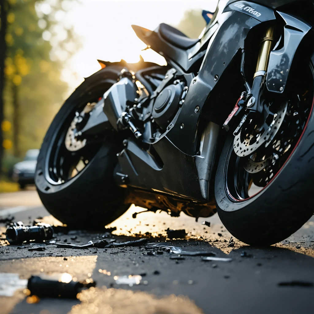 Graphic of a motorcycle accident legal agreement