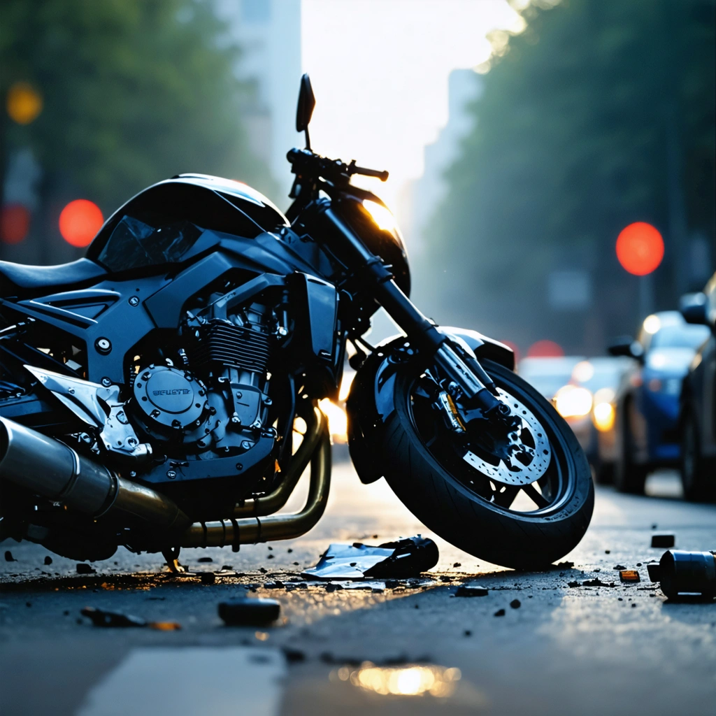 Lawyer and client discussing motorcycle accident settlement