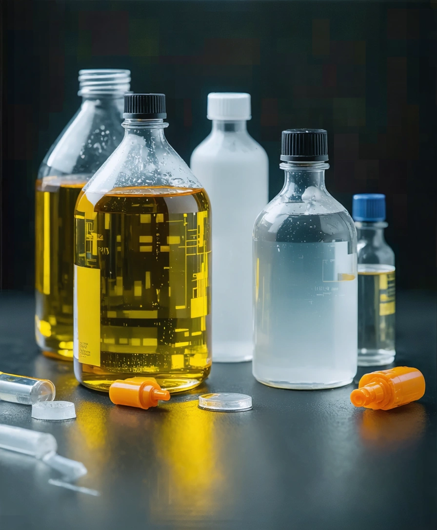 Close-up view of faulty consumer product parts