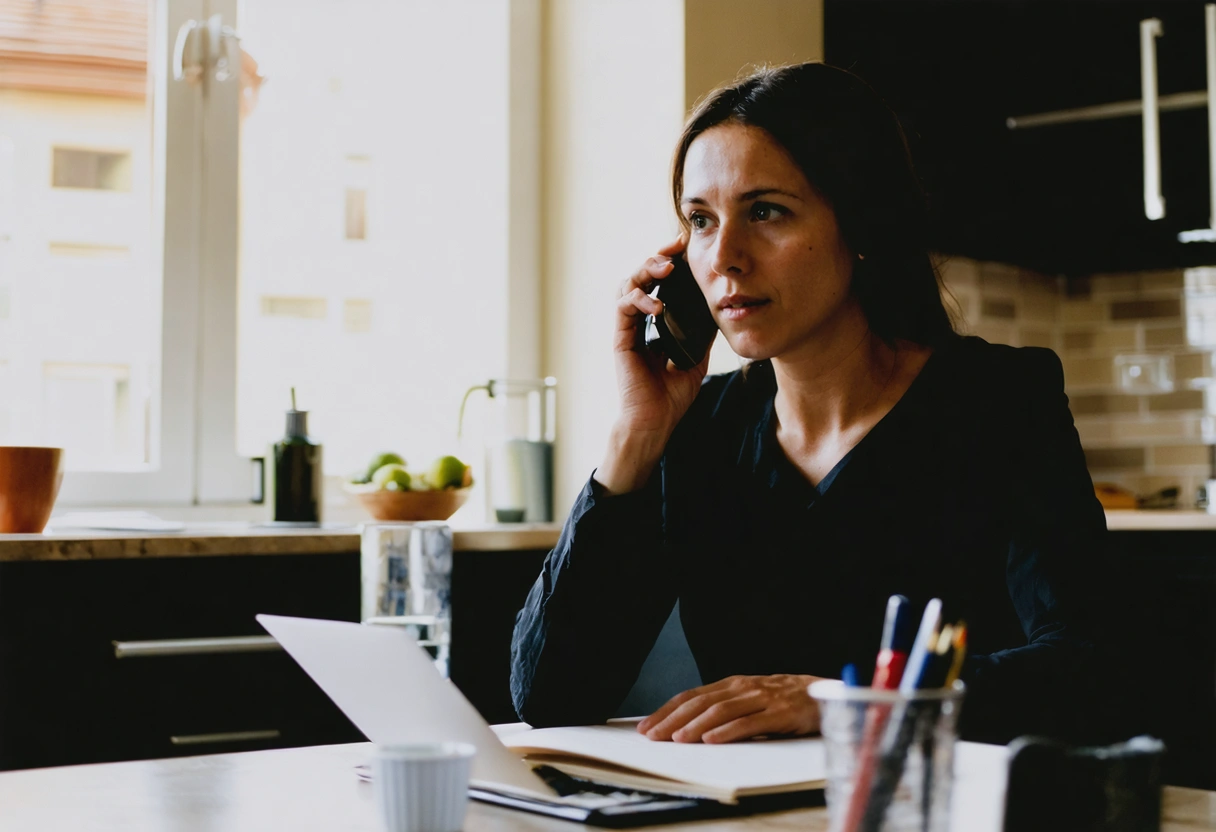 Client consults with lawyer and insurance rep in bright room