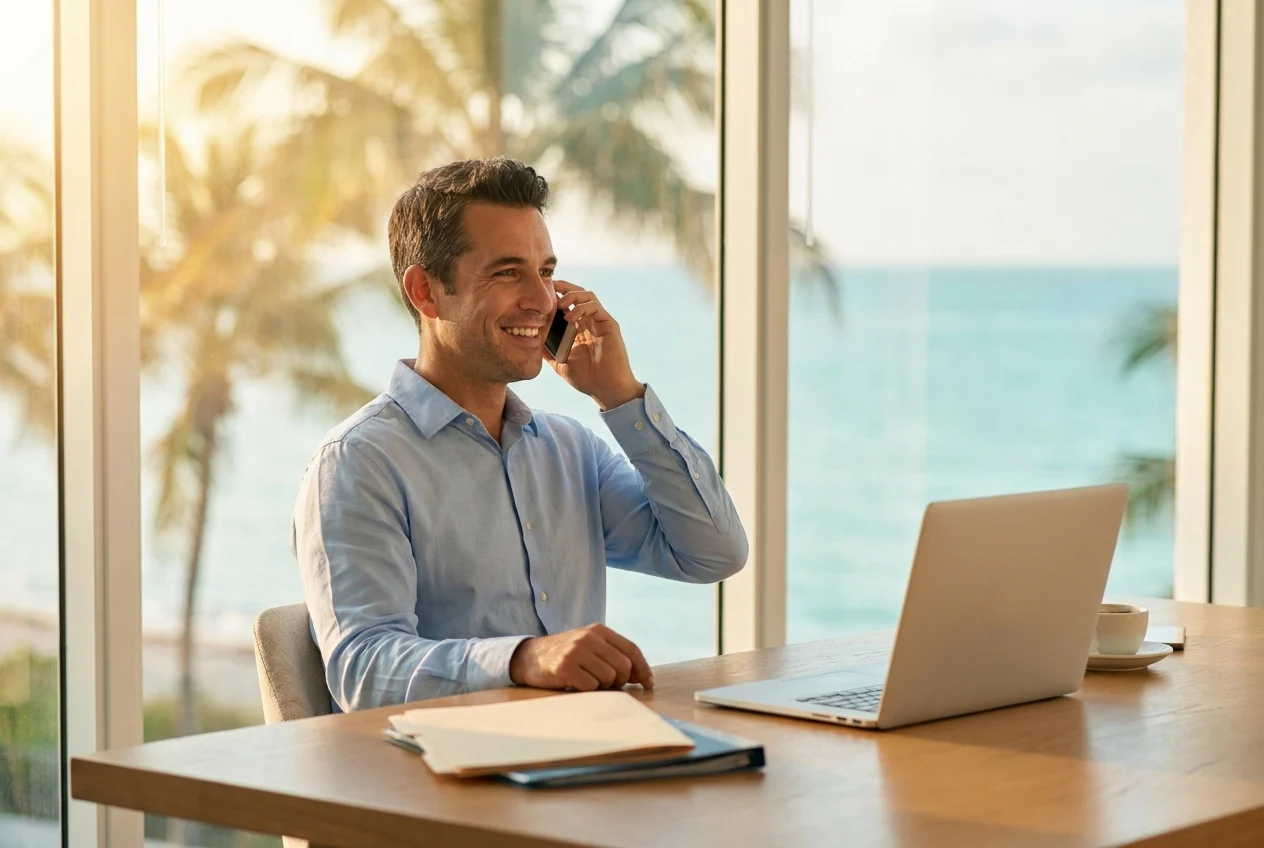 Person resting while paperwork and legal documents are managed nearby